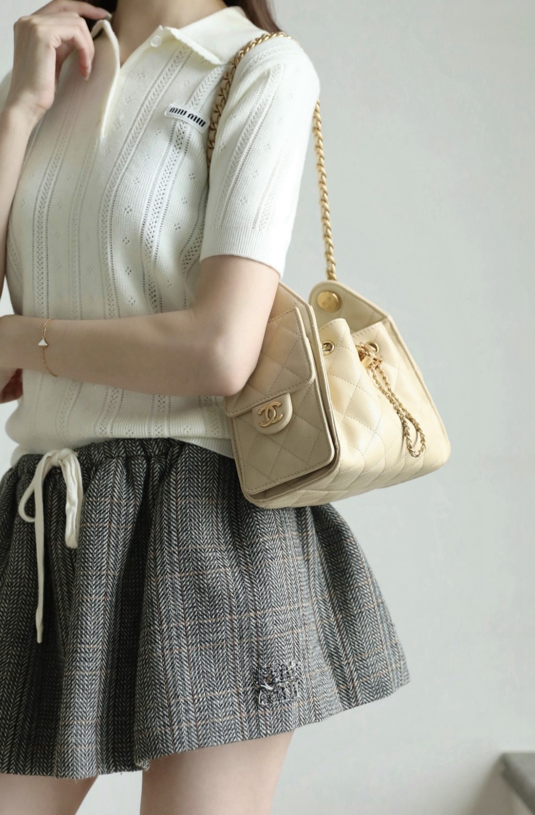26S 25Bag Mini Handbag球紋杏色_2