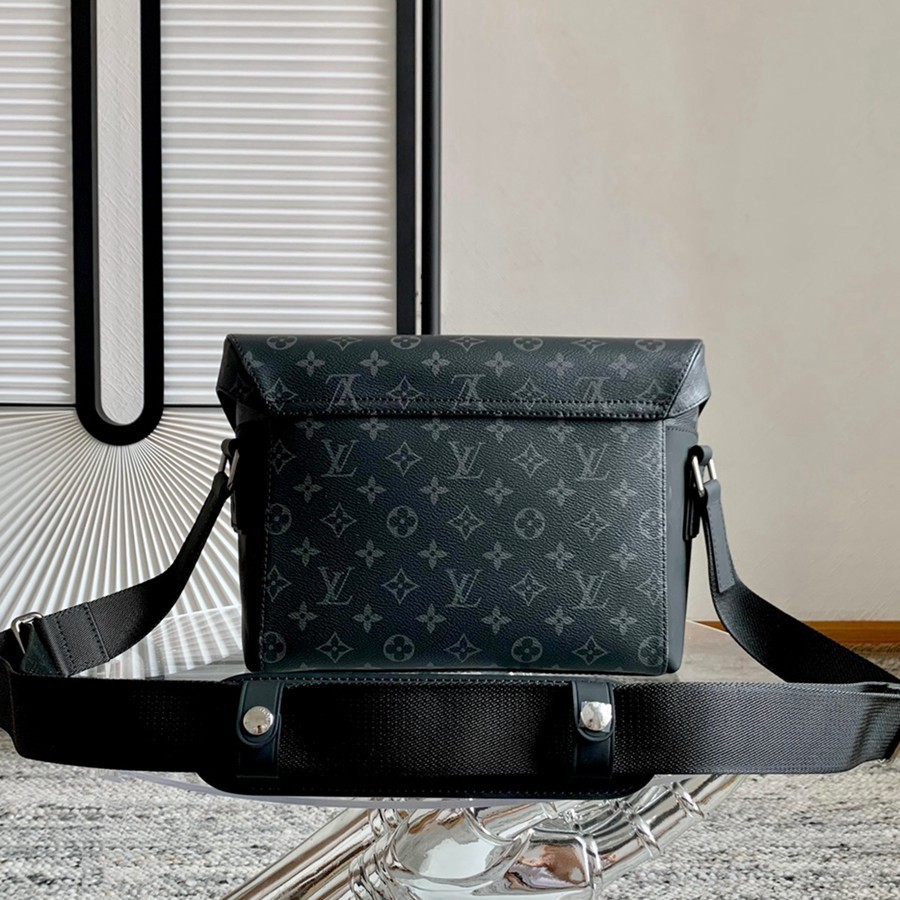 M40511 Messenger PM Voyager 小號黑花郵差包_2