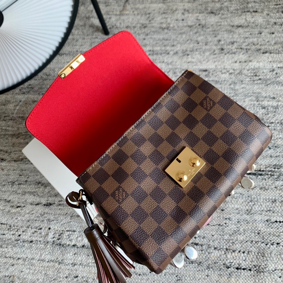 CROISETTE DAMIER啡格郵差包N53000_3