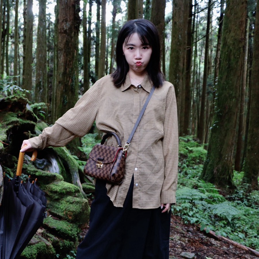 CROISETTE DAMIER啡格郵差包N53000_28