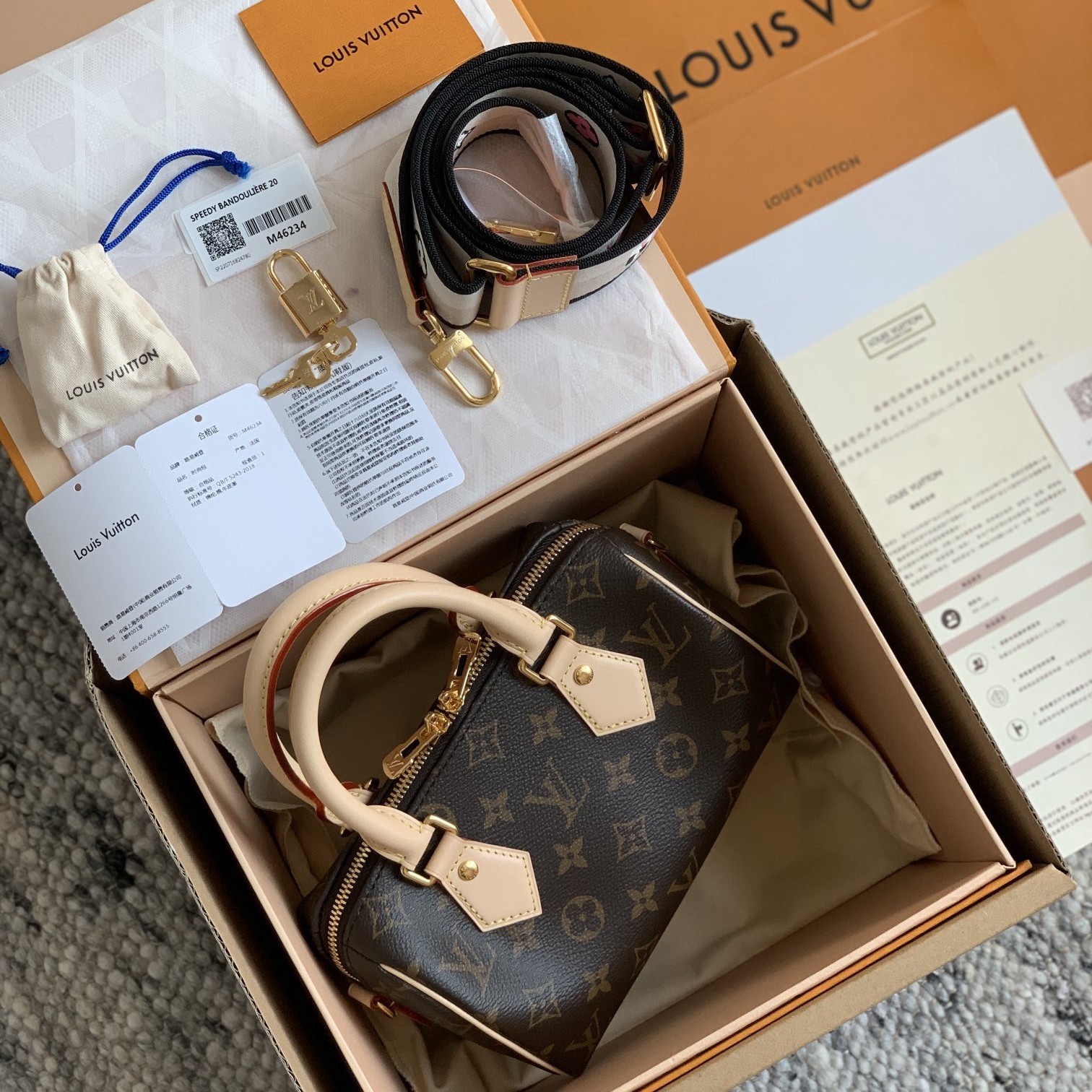 Speedy BandouliEre 20手袋M46234_10