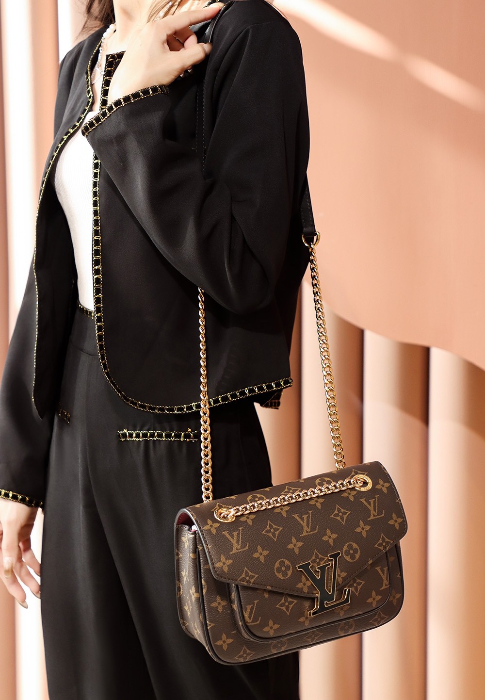 Rassy郵差鏈條包 M45592_21