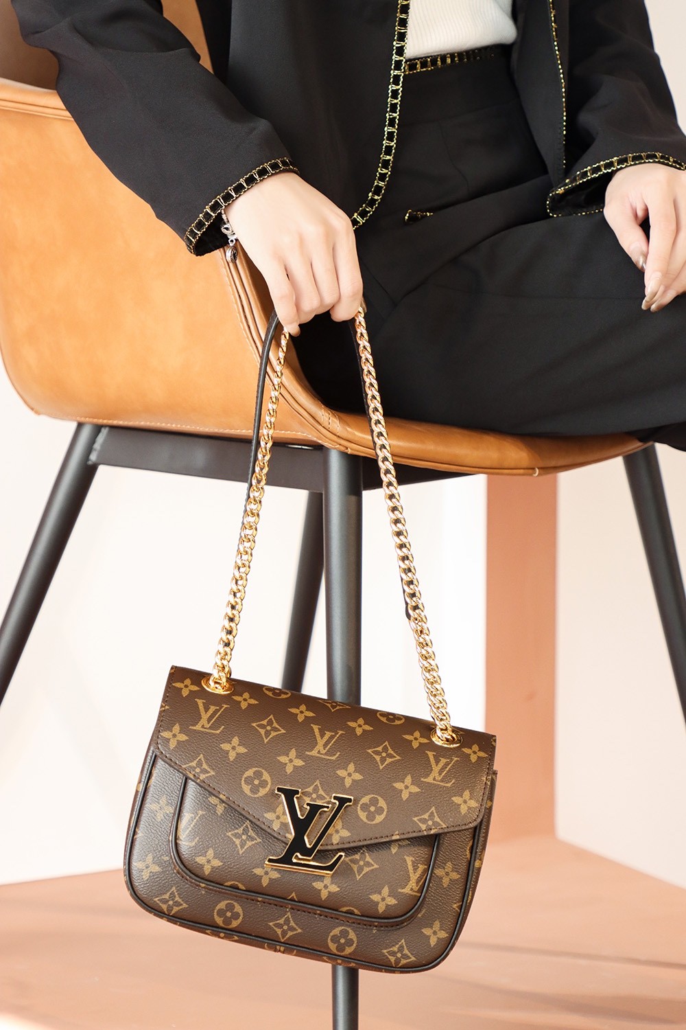 Rassy郵差鏈條包 M45592_18