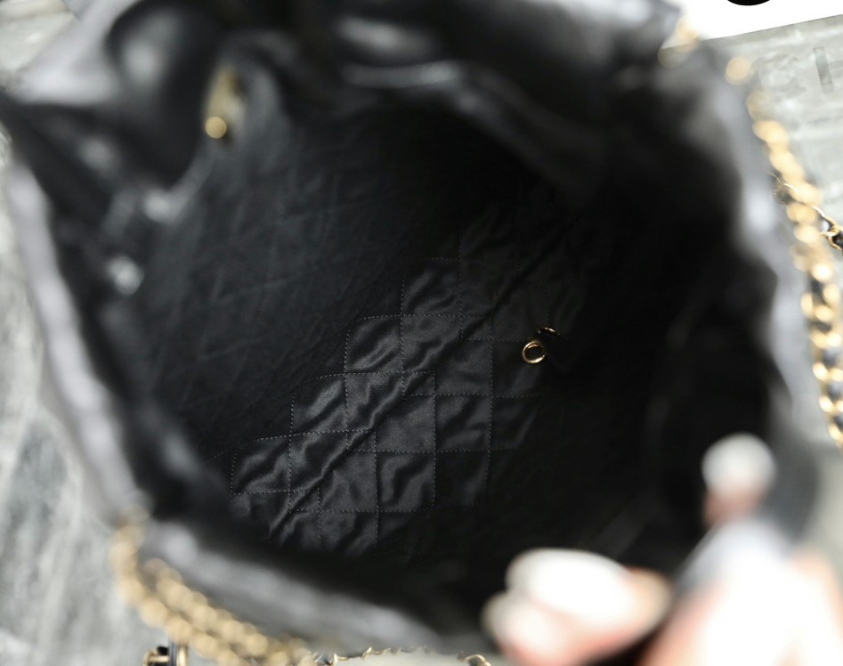 22Bag 雙肩背包 小牛黑色小號_7