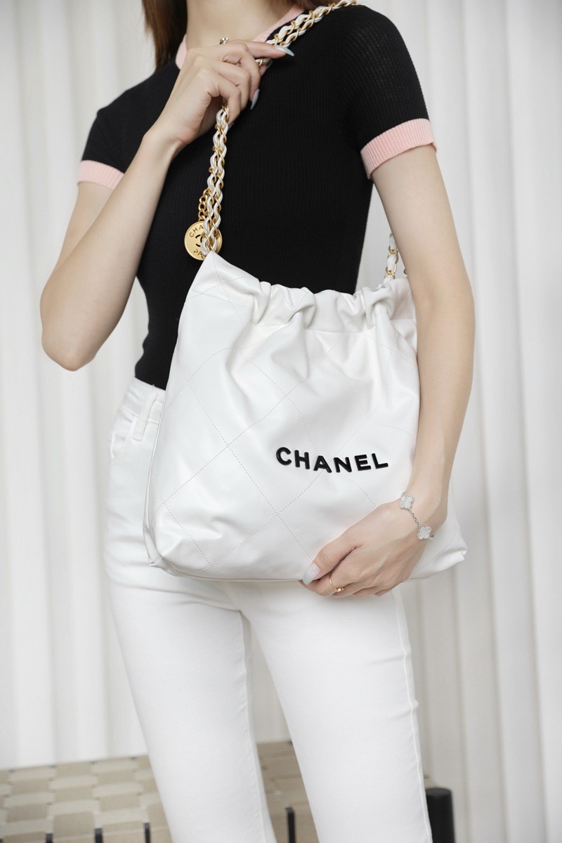 22Bag小號 白色/黑扣_11