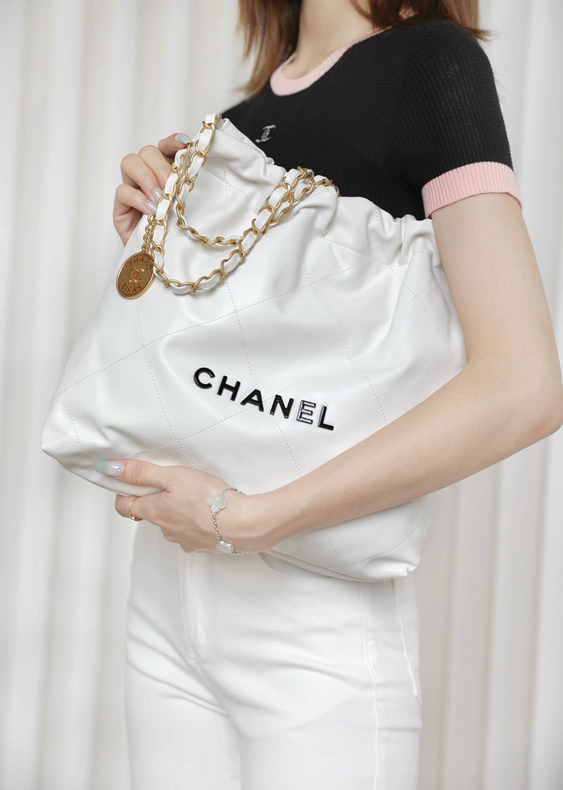 22Bag小號 白色/黑扣_13