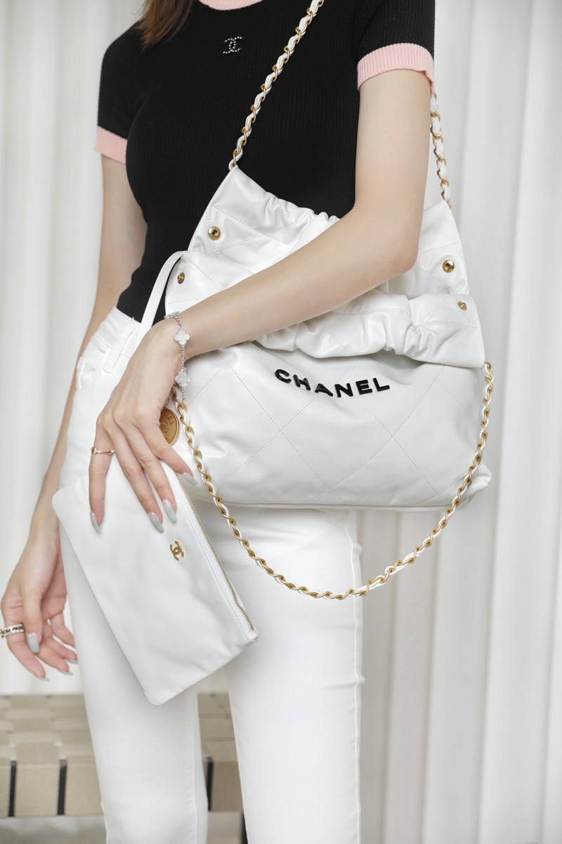 22Bag小號 白色/黑扣_14