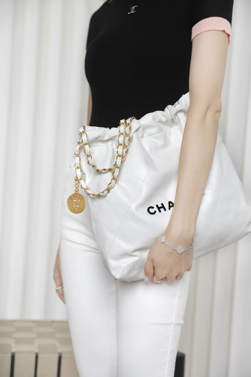 22Bag小號 白色/黑扣_12