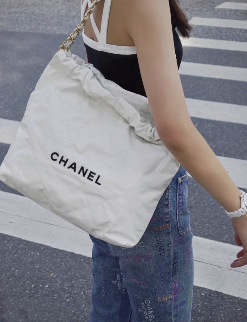 22Bag小號 白色/黑扣_17