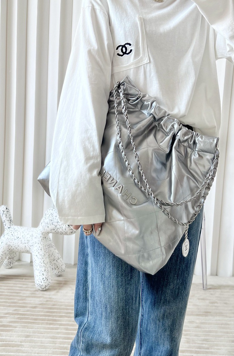 22Bag 金屬銀色 中號_13