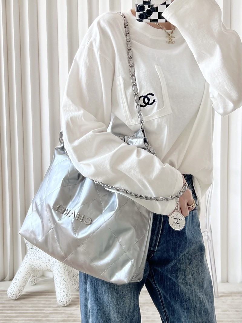 22Bag 金屬銀色 中號_11
