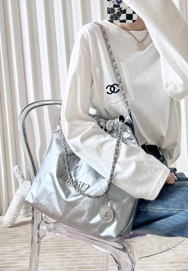 22Bag 金屬銀色 中號_14