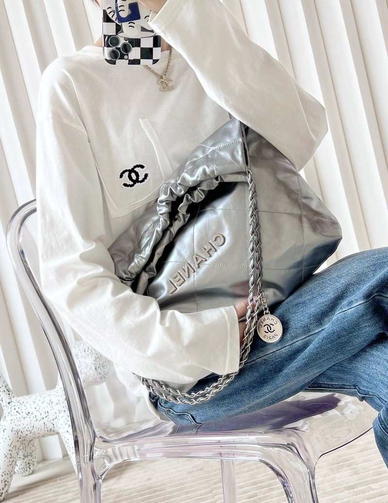 22Bag 金屬銀色 中號_17