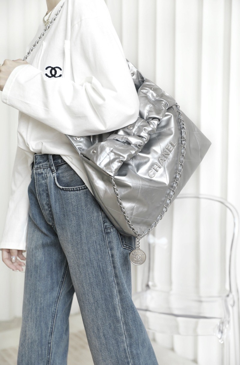 22Bag 金屬銀色 中號_18