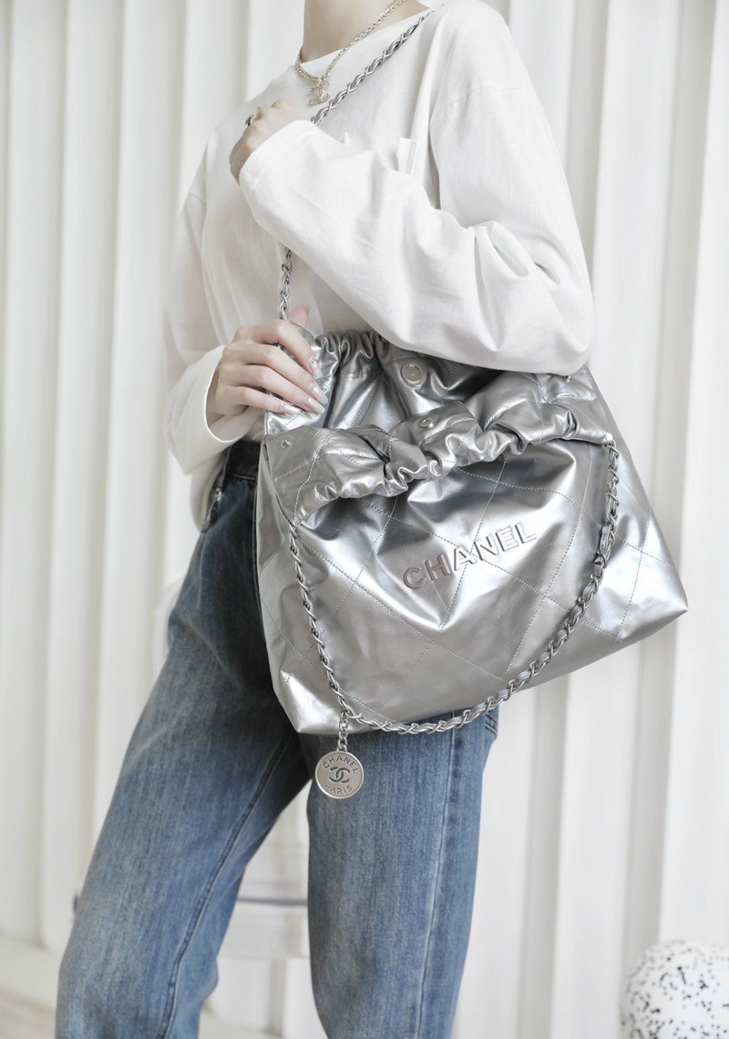 22Bag 金屬銀色 中號_19