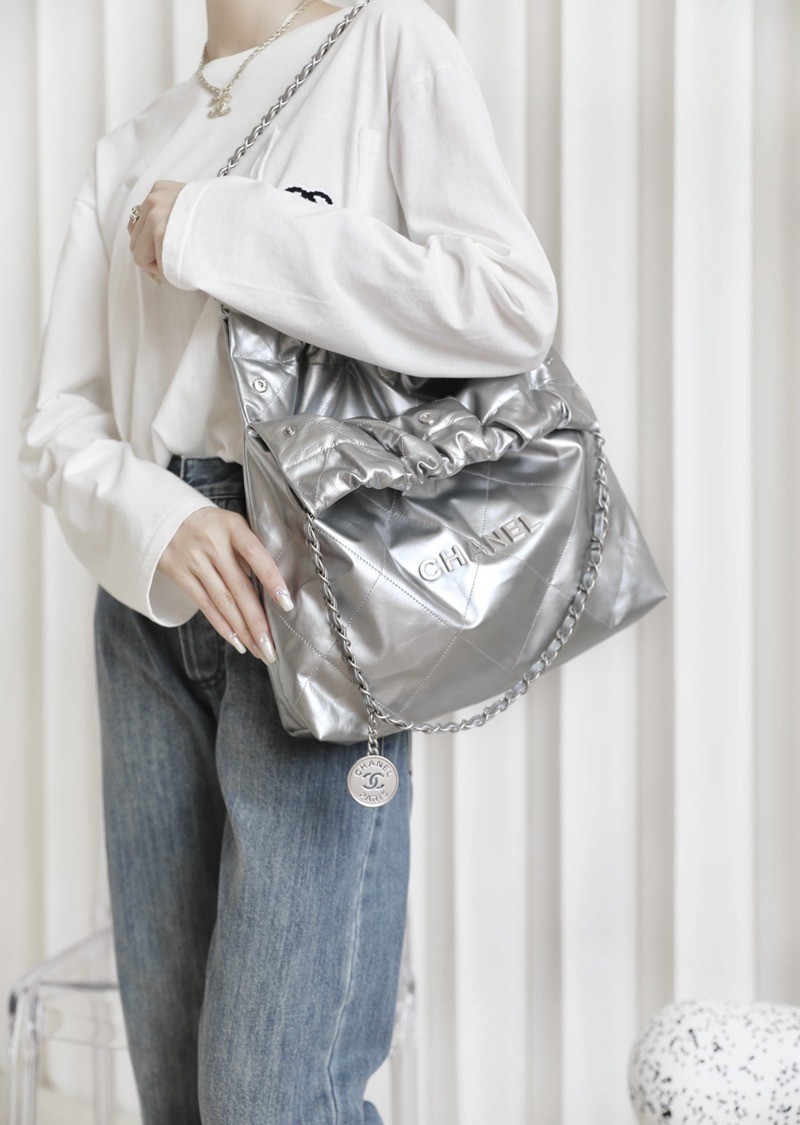 22Bag 金屬銀色 中號_21