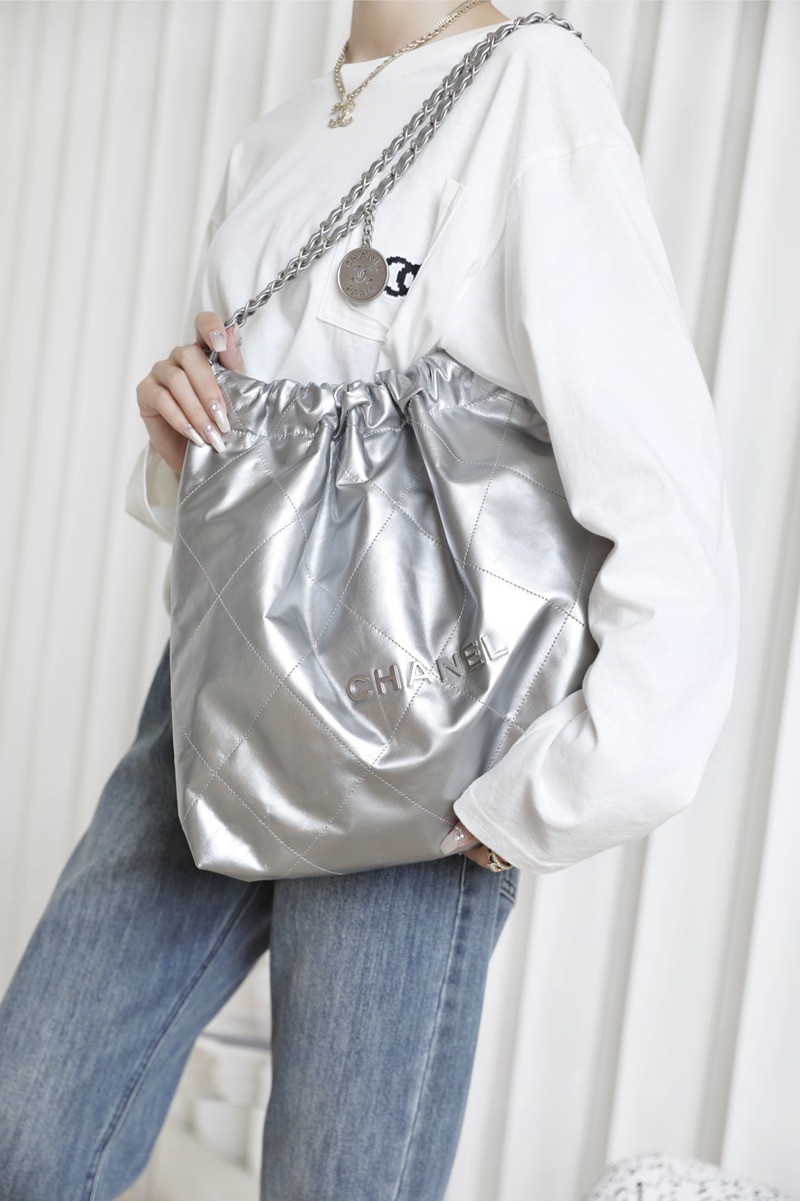 22Bag 金屬銀色 中號_24