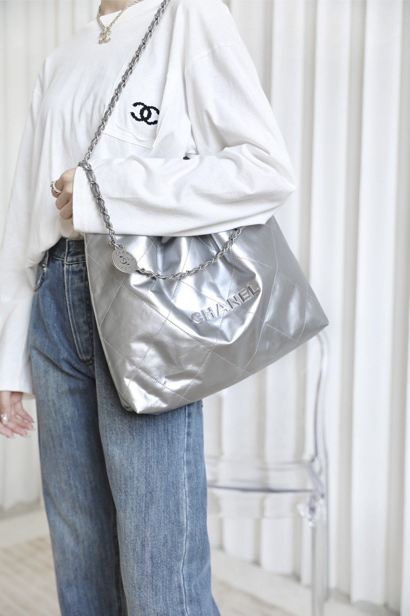 22Bag 金屬銀色 中號_26