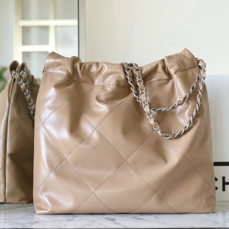 22Bag 奶茶色/銀扣 小牛皮 小號_6