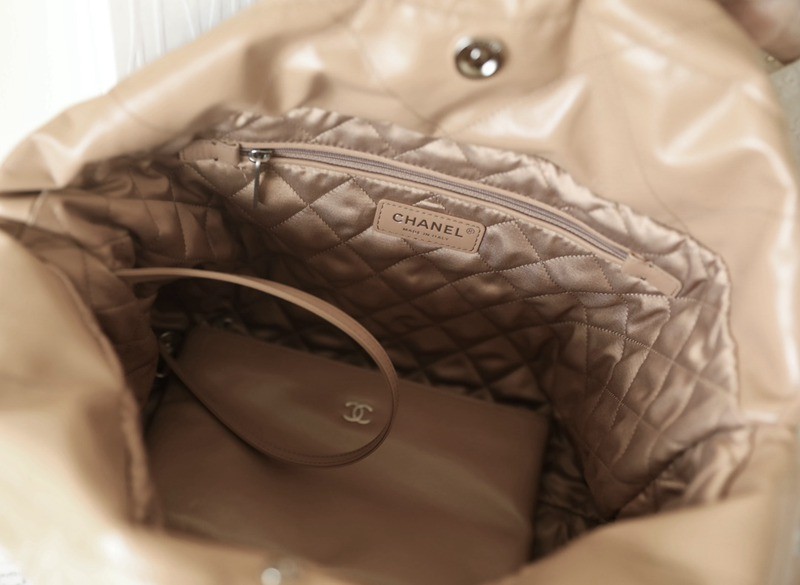 22Bag 奶茶色 銀扣 小牛皮 中號_8