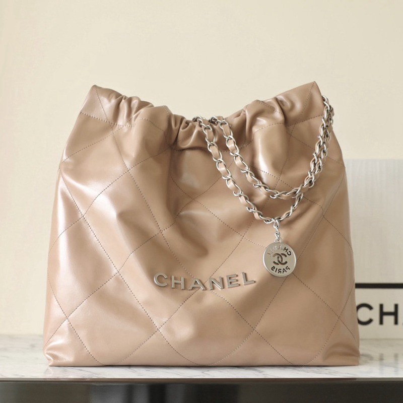 22Bag 奶茶色 銀扣 小牛皮 中號_3