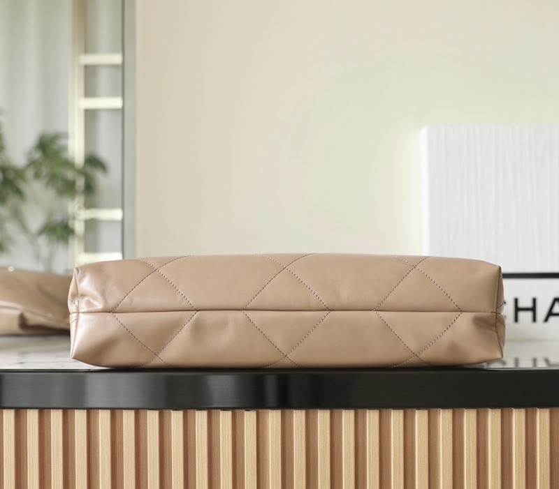 22Bag 奶茶色 銀扣 小牛皮 中號_7