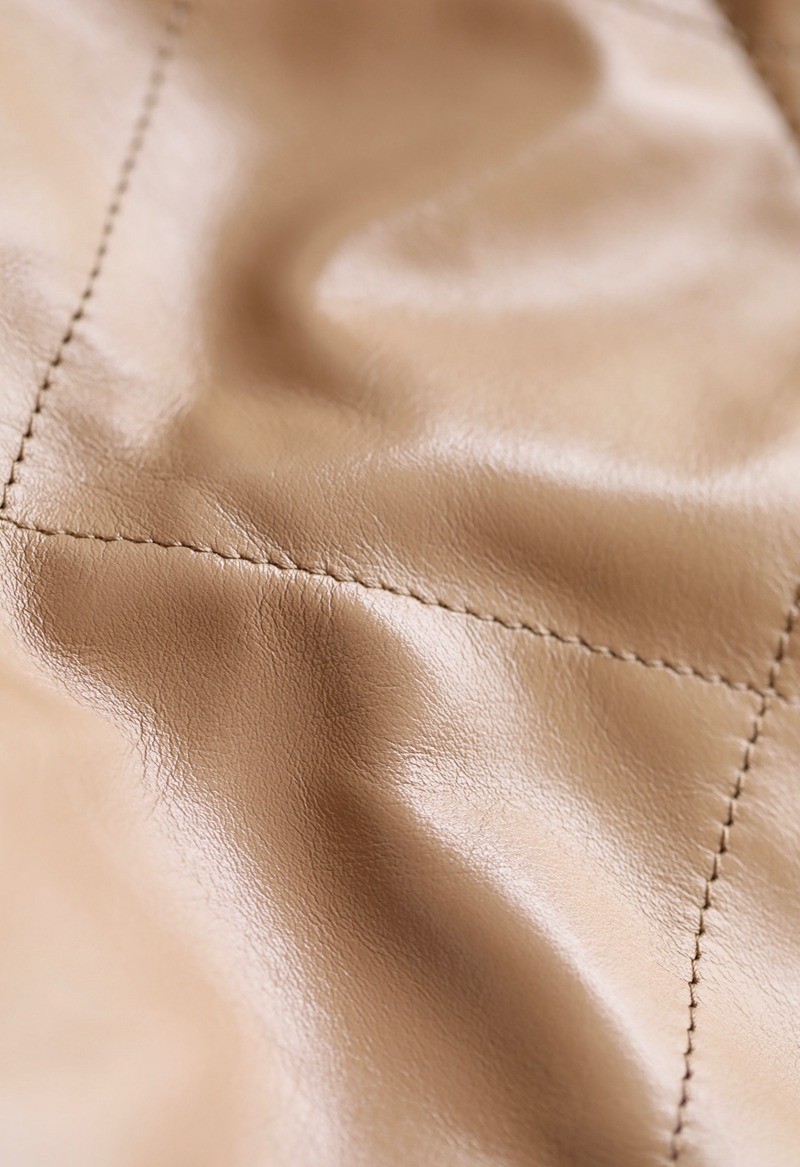 22Bag 奶茶色 銀扣 小牛皮 中號_2