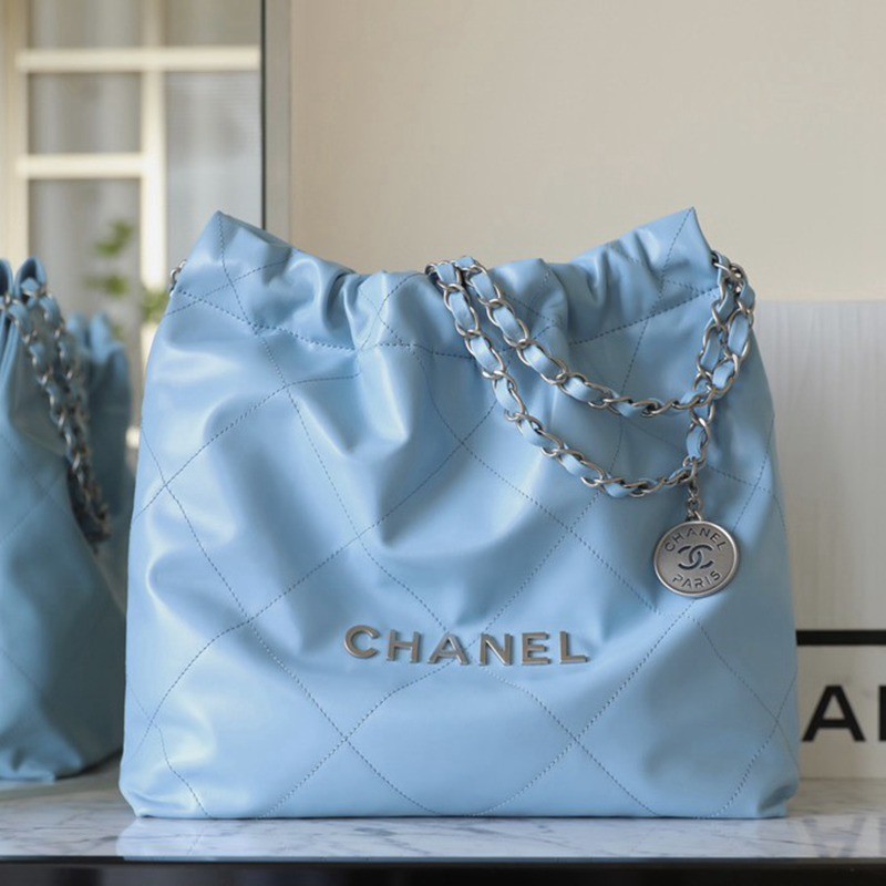 22Bag 奶藍色/銀扣小牛皮 小號_1