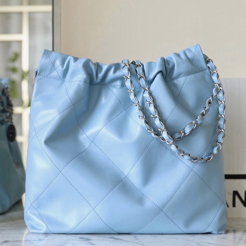 22Bag 奶藍色/銀扣小牛皮 小號_4