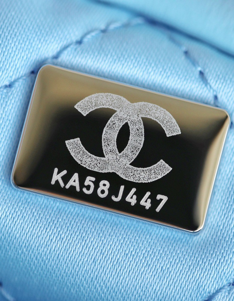 22Bag 奶藍色/銀扣小牛皮 小號_9