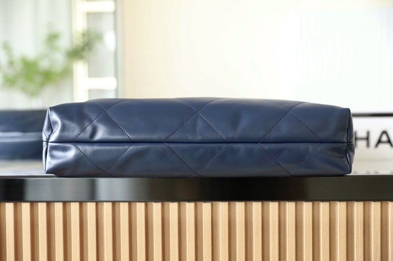 22Bag 海軍藍 銀扣小牛皮 中號_6