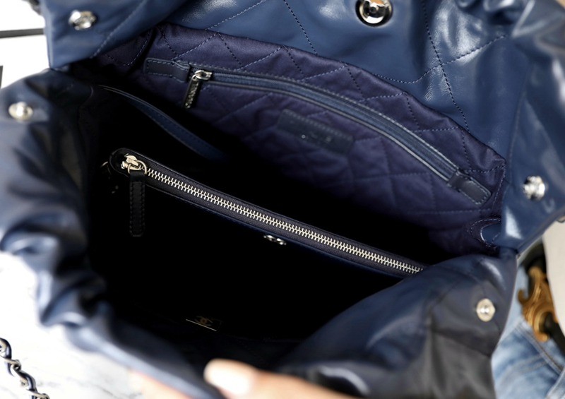 22Bag 海軍藍/銀扣 小牛皮 小號_6