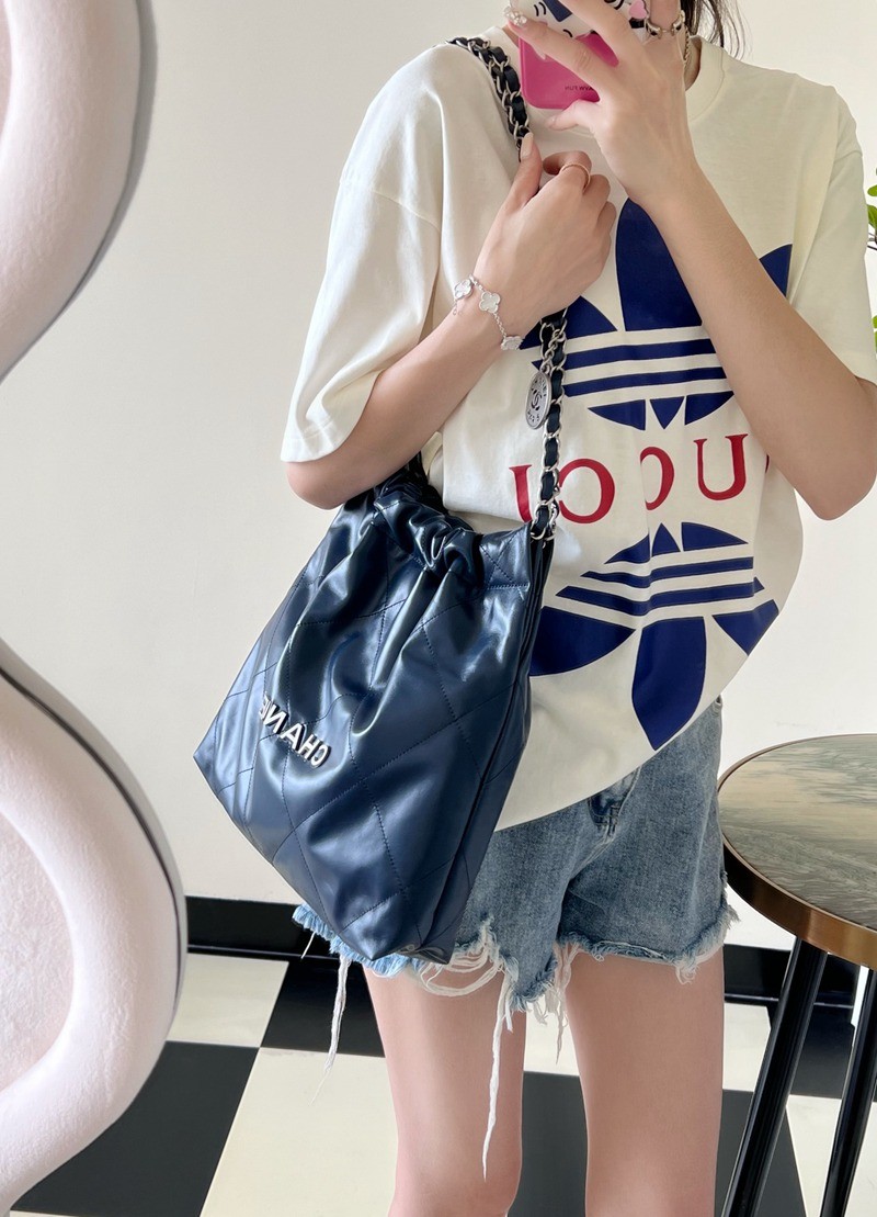 22Bag 海軍藍/銀扣 小牛皮 小號_9