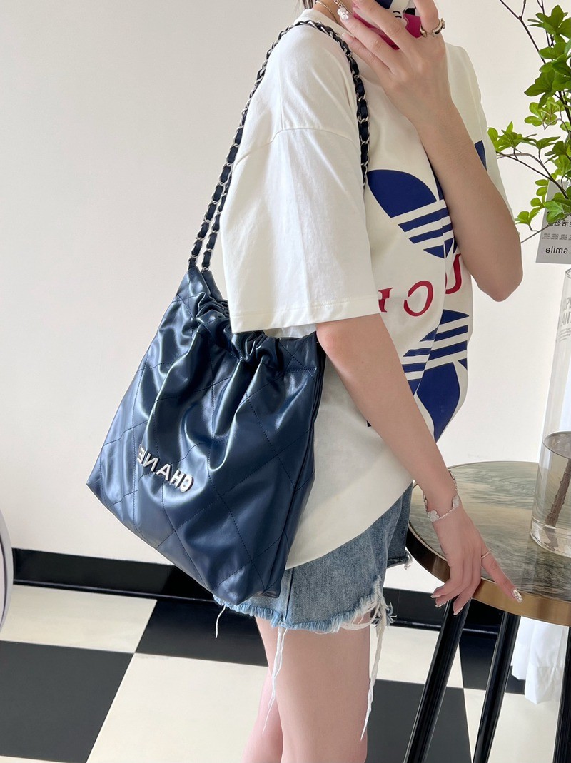 22Bag 海軍藍/銀扣 小牛皮 小號_11