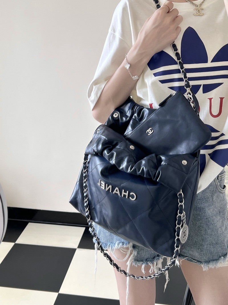 22Bag 海軍藍/銀扣 小牛皮 小號_15