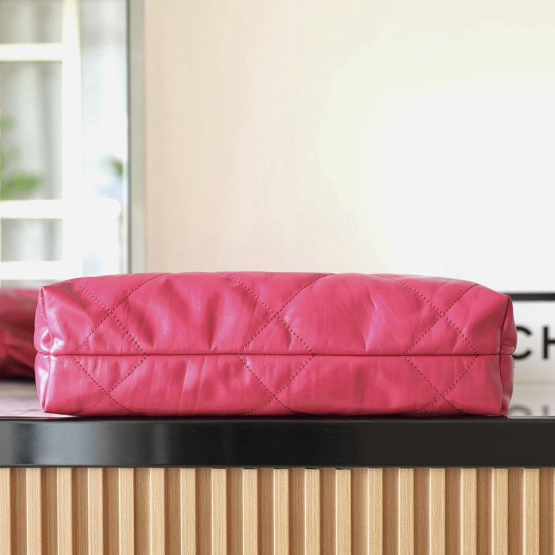 22Bag褶皺小牛皮 新桃紅 小號_7