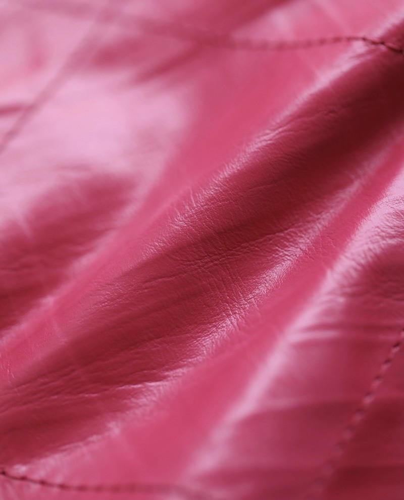 22Bag 褶皺小牛皮 桃紅 中號_2