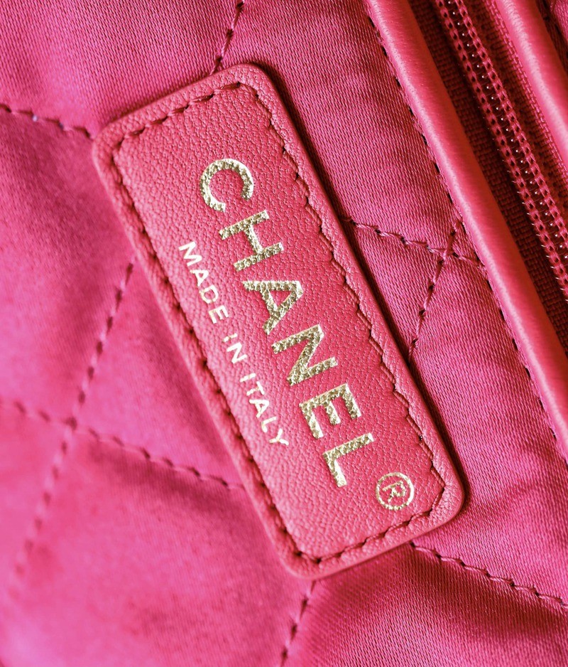 22Bag 褶皺小牛皮 桃紅 中號_9