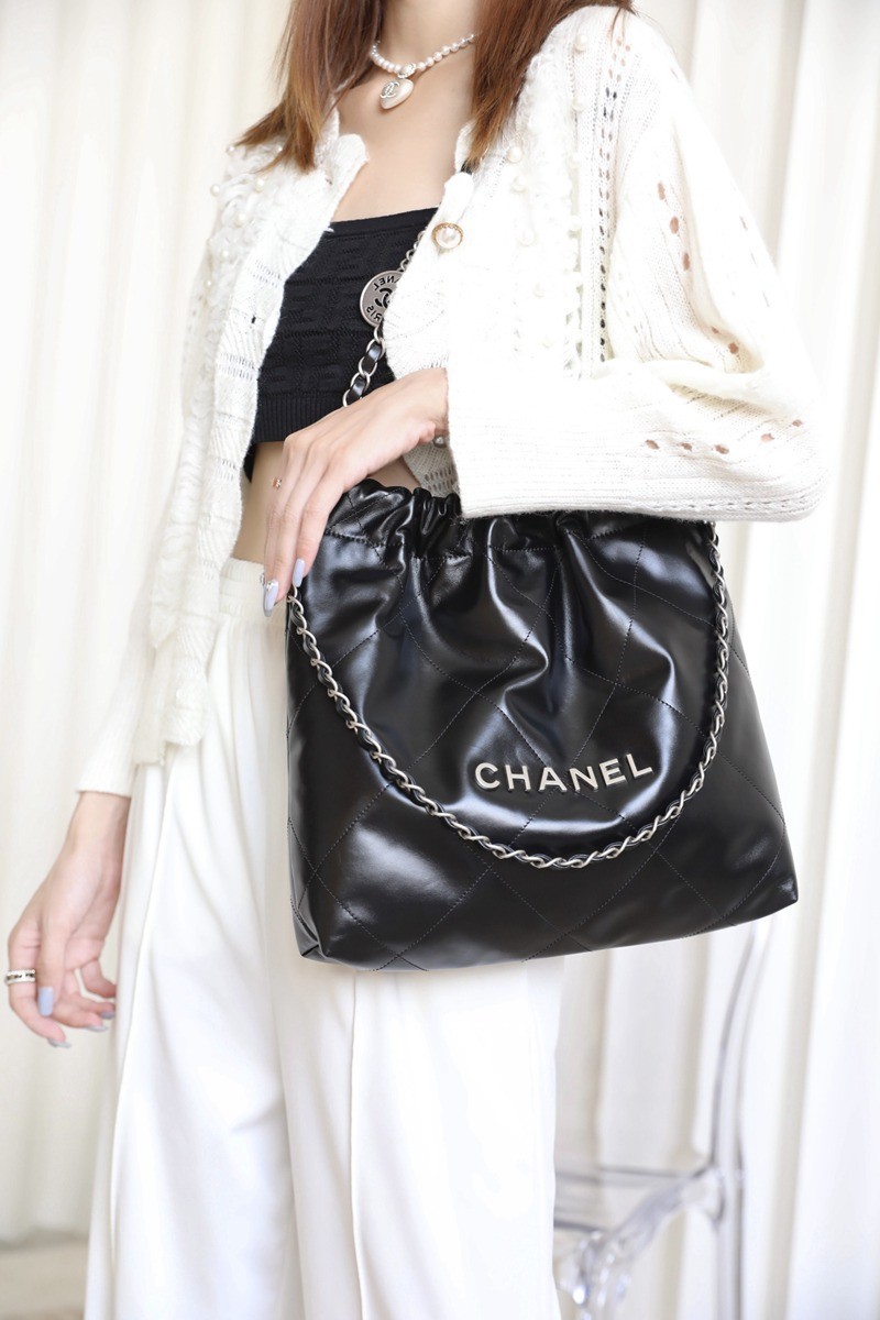 22Bag 黑色/砂銀扣 小號_10