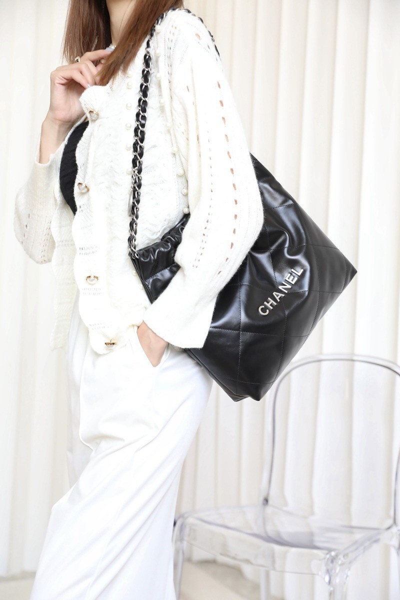 22Bag 黑色/砂銀扣 小號_12