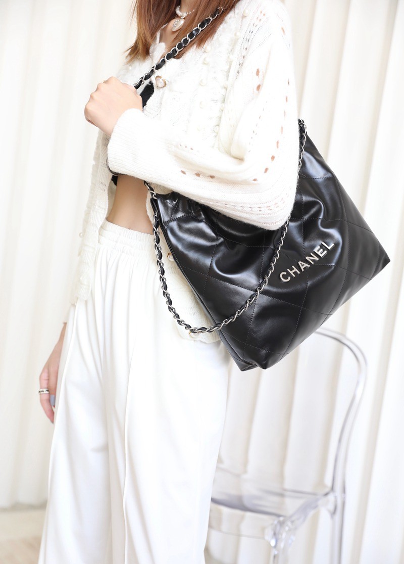 22Bag 黑色/砂銀扣 小號_11