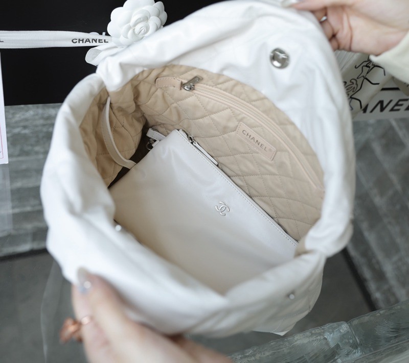 22Bag 白色/砂銀扣小號_5