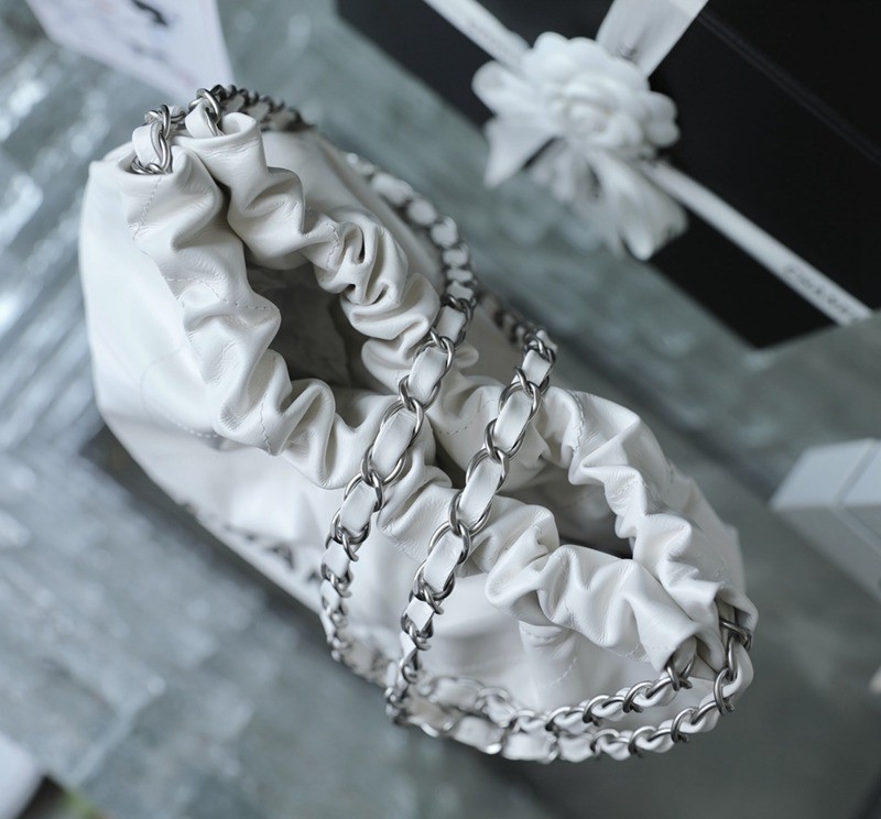 22Bag 白色/砂銀扣小號_3