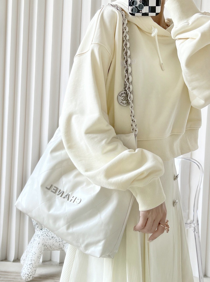 22Bag 白色/砂銀扣小號_9