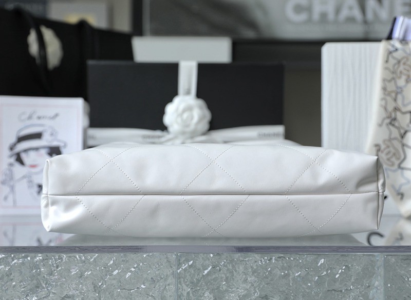 22Bag 白色 砂銀扣 中號_4