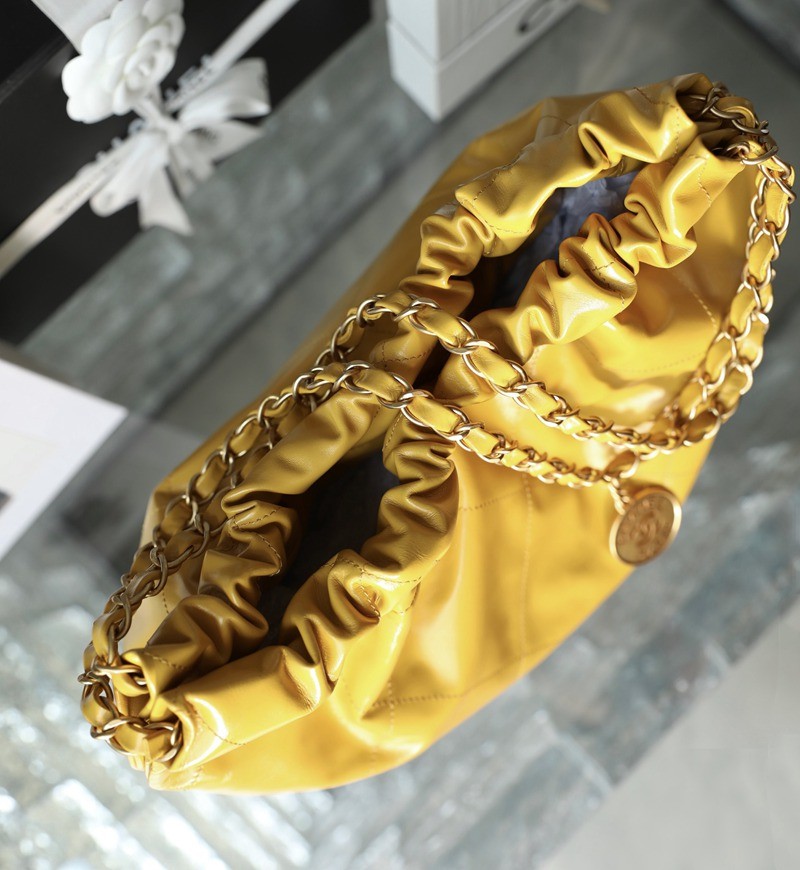 22Bag 芒果黃 金字 中號_4