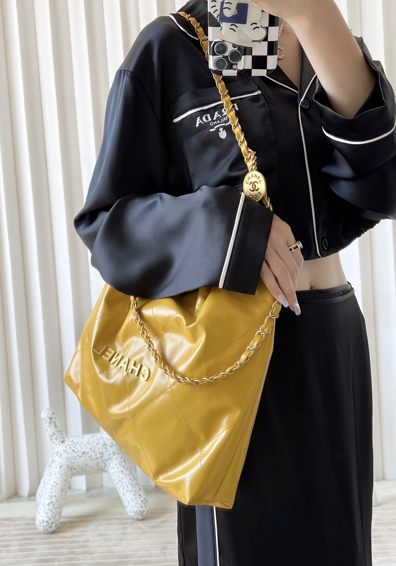 22Bag 芒果黃 金字 中號_13