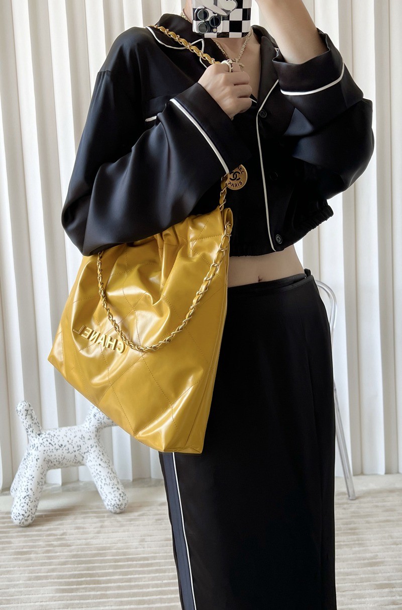 22Bag 芒果黃 金字 中號_12