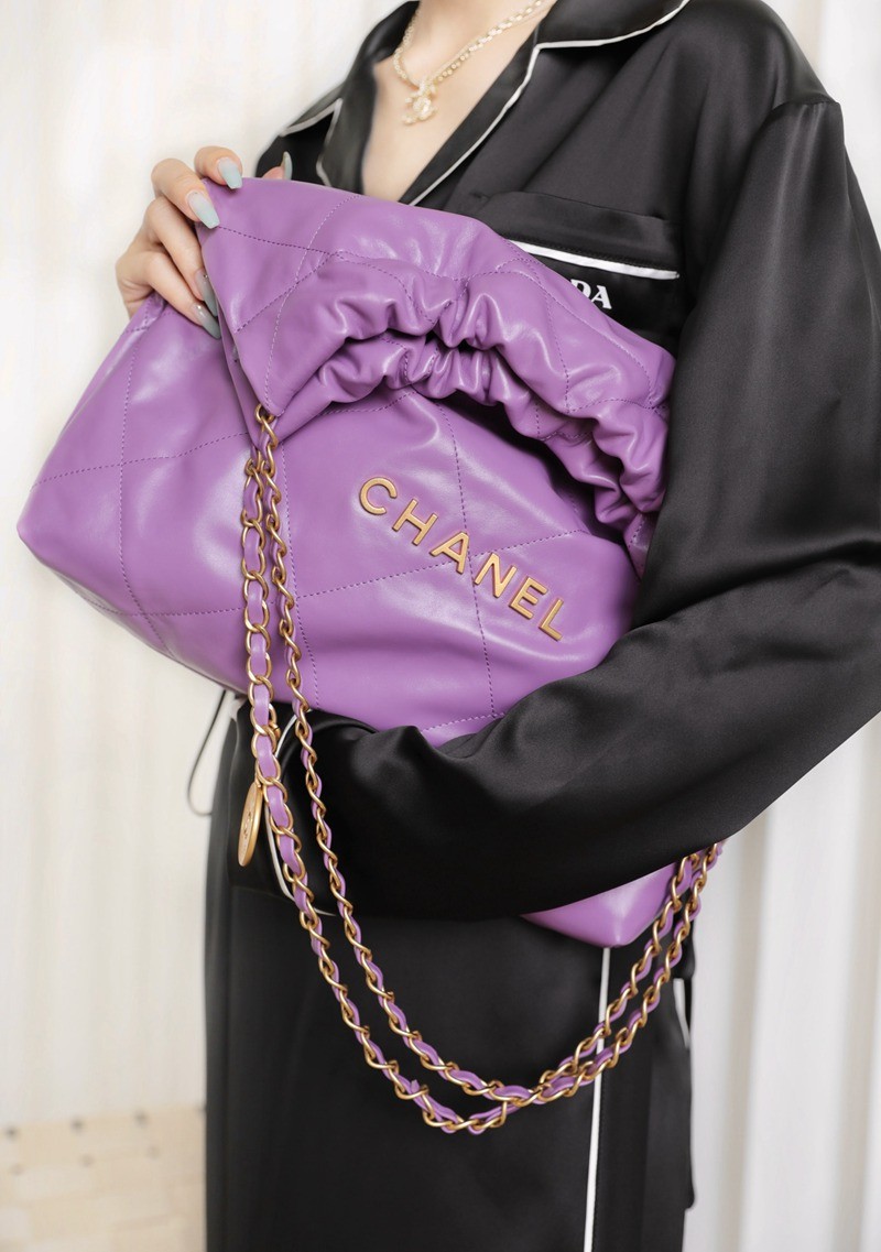 22Bag 紫色 金字 中號_10