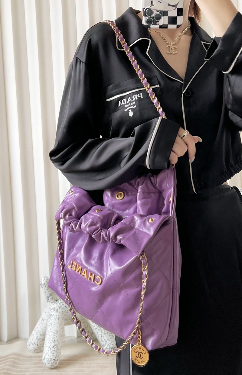 22Bag 紫色 金字 中號_13